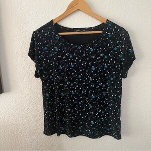 Briggs Stretch dressy floral blouse Size LP